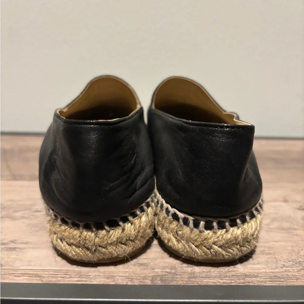 Chanel Espadrilles Black Leather